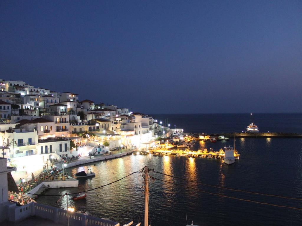 Aegean Sea View Villa Batsi Exterior photo