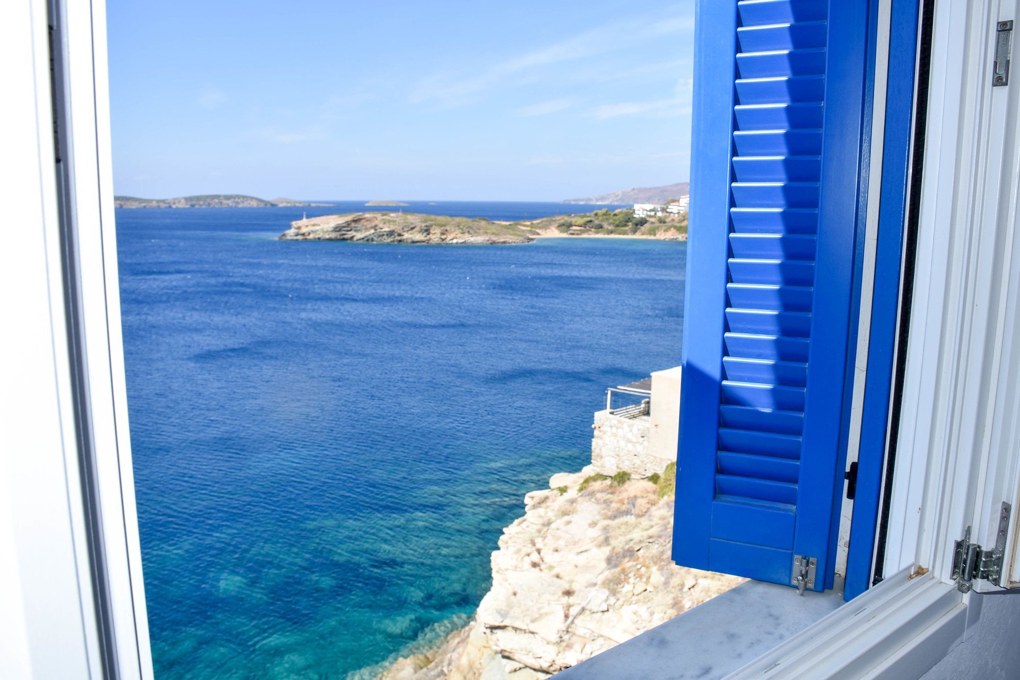 Aegean Sea View Villa Batsi Exterior photo